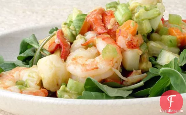 Seafood Avocado Salad with Ginger
