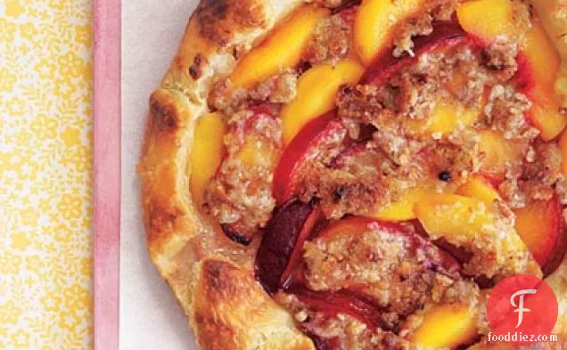 Peach and Plum Crostada