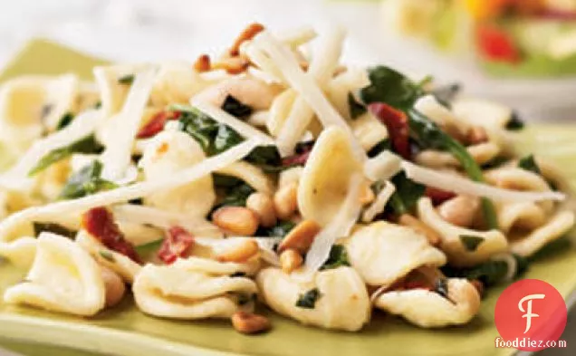 Pasta with White Beans, Greens, and Lemon