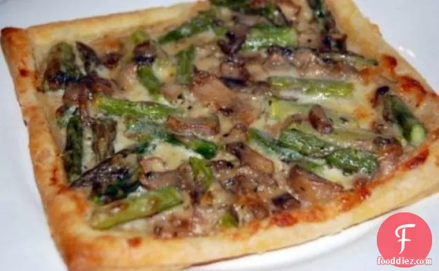 Cooking From the Glossies: Asparagus and Mushroom Tart