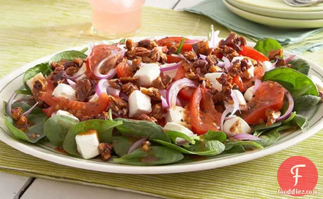 Warm Spinach Salad with Tomatoes