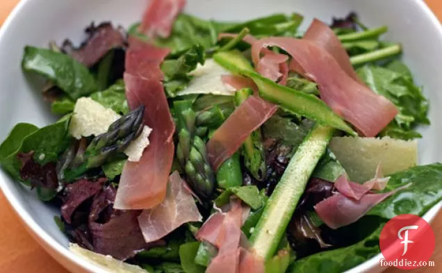 Dinner Tonight: Shaved Asparagus, Pea, and Prosciutto Salad
