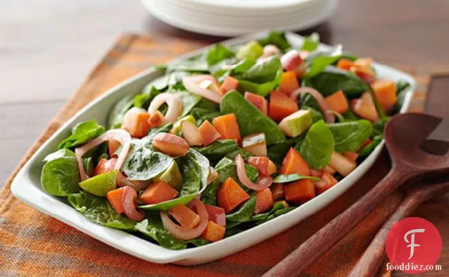 Sweet Potato, Apple and Spinach Salad