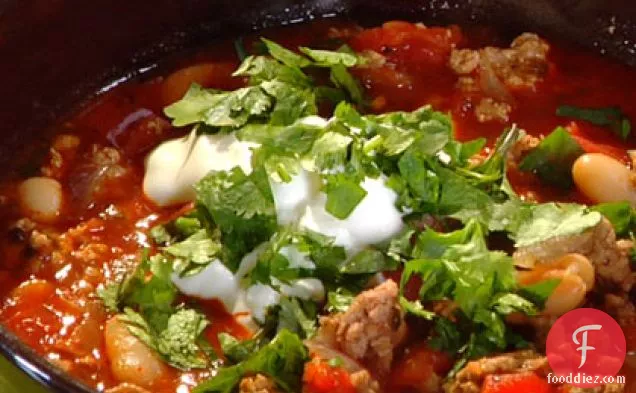 तुर्की और बीन मिर्च