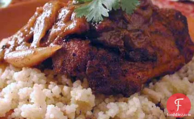 Moroccan Chicken with Almond Couscous