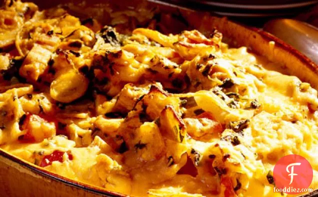 Hearty Tex-Mex Squash-Chicken Casserole