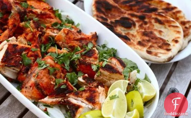 Tandoor-Style Grilled Chickens or Cornish Hens
