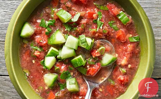 Easiest Garden Gazpacho