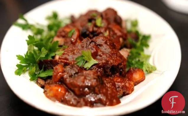 Sweet & Sour Brisket with Pomegranate Molasses and Dried Fruit