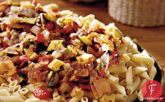 Spicy Vegetables With Penne Pasta