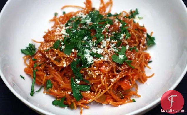 Fideo (Mexican Pasta with Vegetables and Chile)