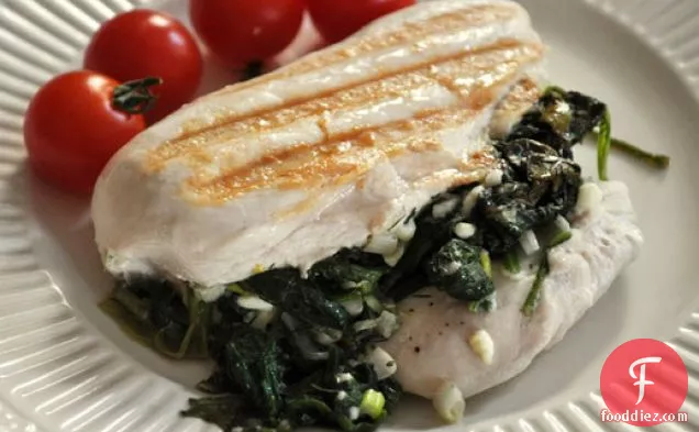 Spinach and Scallion Stuffed Chicken Breasts