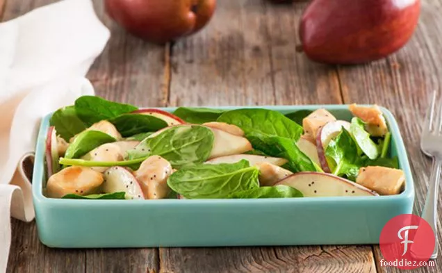 Chicken, Pear and Spinach Salad