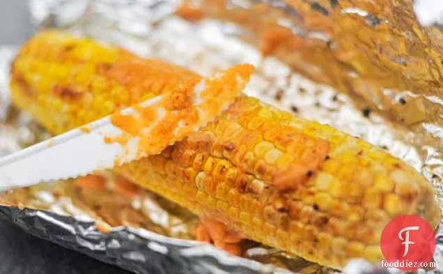 Grilled Corn with Spicy Miso Butter