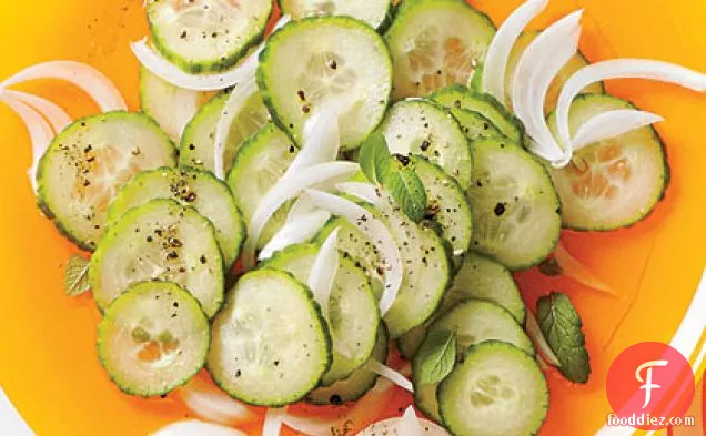 Marinated English Cucumber and Onions