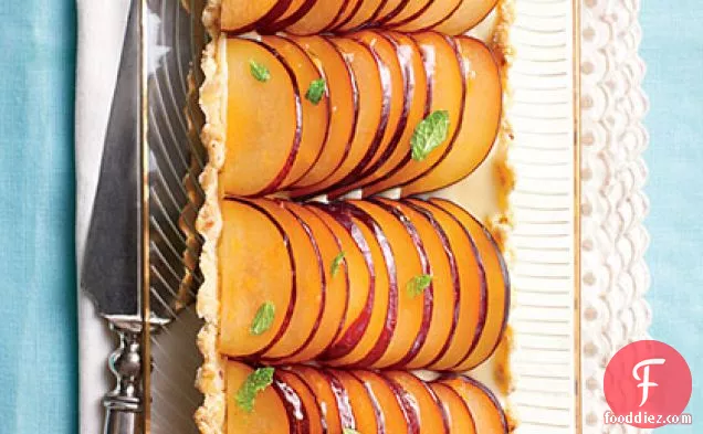 Plum Shortbread Tart
