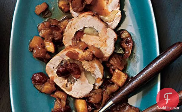 Apple and Cranberry Turkey Roulade