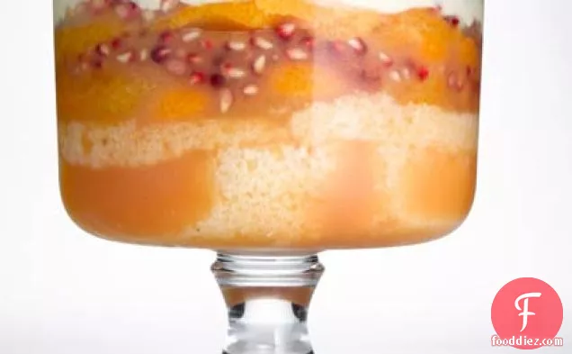 Orange, Almond, & Pomegranate Trifle