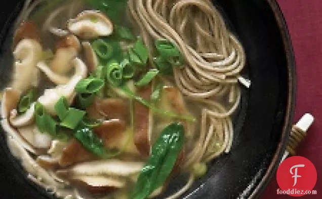 Soba Soup With Spinach