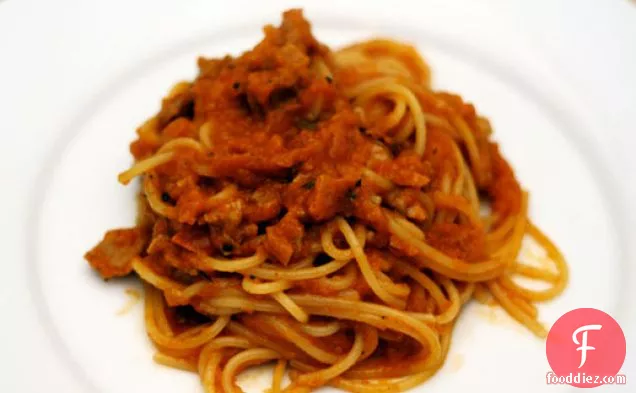 रात का खाना आज रात: बारबेक्यू स्पेगेटी