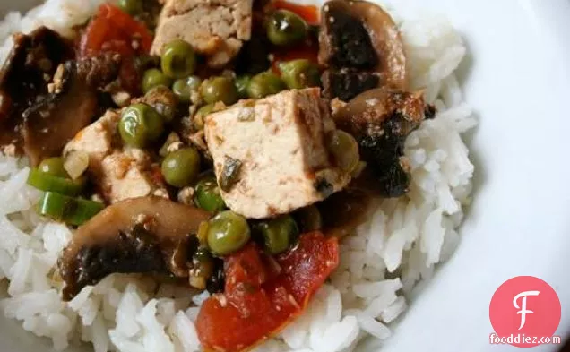 Eat for Eight Bucks: Tofu with Tomatoes and Cilantro