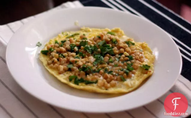 Dinner Tonight: Omelet with White Beans and Green Onions