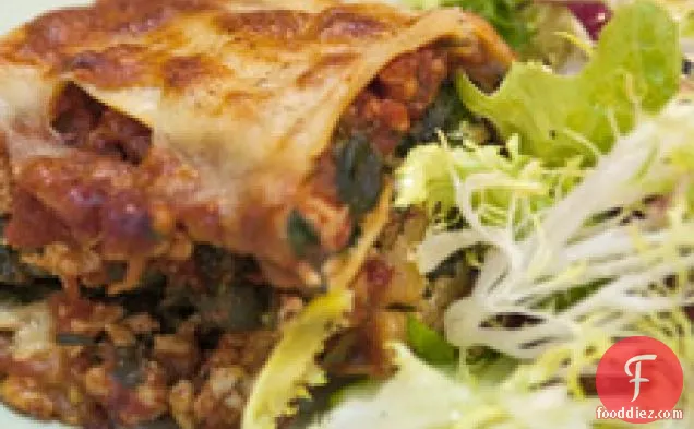 Turkey Lasagna With Spinach