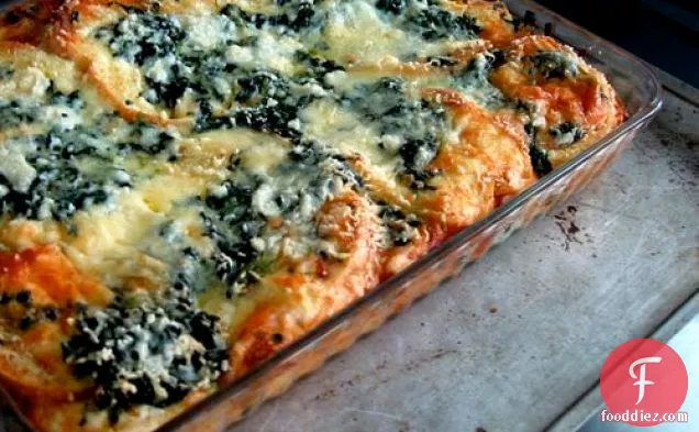 Sunday Brunch: Spinach and Gruyère Strata