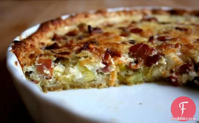 Sunday Brunch: Bacon, Leek, and Tomato Quiche