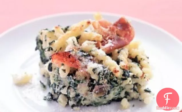 Baked Pasta With Spinach, Ricotta, And Prosciutto