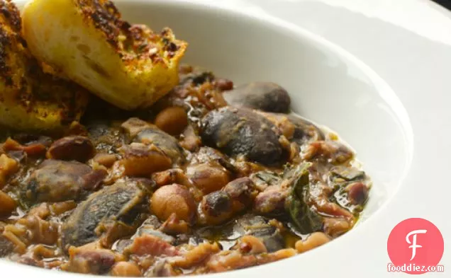 Holiday Leftovers: Ham, Bean, and Kale Stew