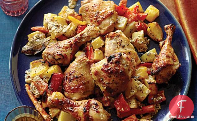 Bengali Five-Spice Roasted Chicken and Vegetables