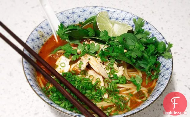 20-Minute Thai Red Curry Noodle Soup with Chicken