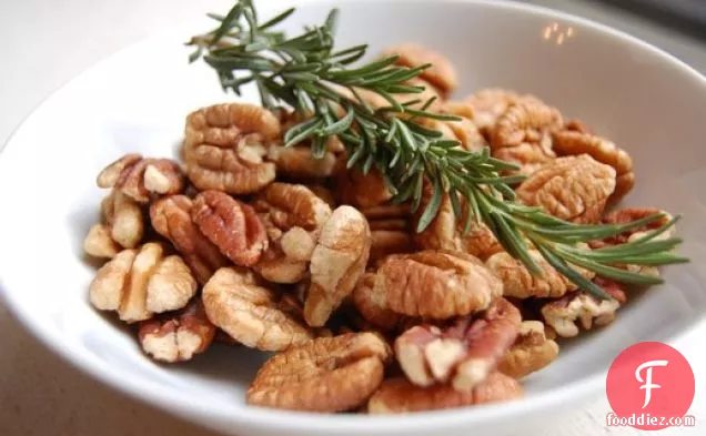 Maple-Rosemary-Bourbon Pecans