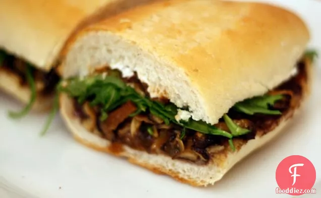 Dinner Tonight: Roasted Mushroom Torta with Goat Cheese and Black Beans