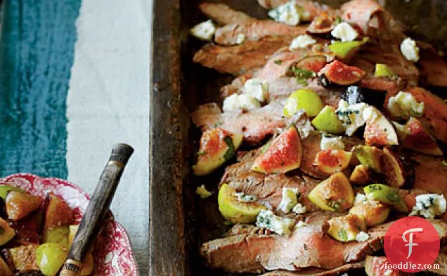 Rosemary Flank Steak with Fig Salsa