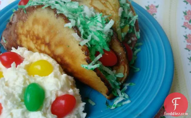 Cakespy: Easter Candy Dessert Taco Plate
