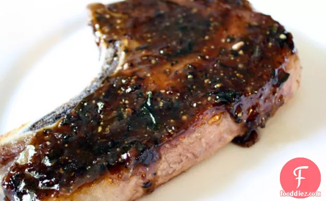 Maple Black Pepper Pork Chops