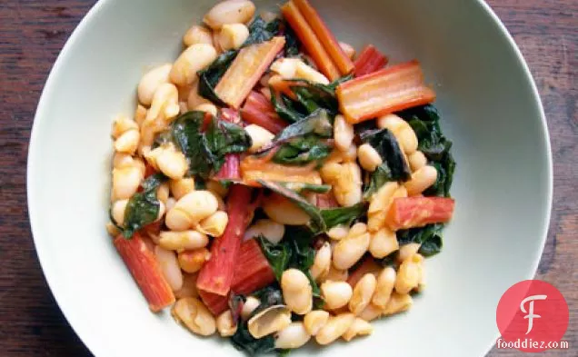 Swiss Chard With Cannellini Beans