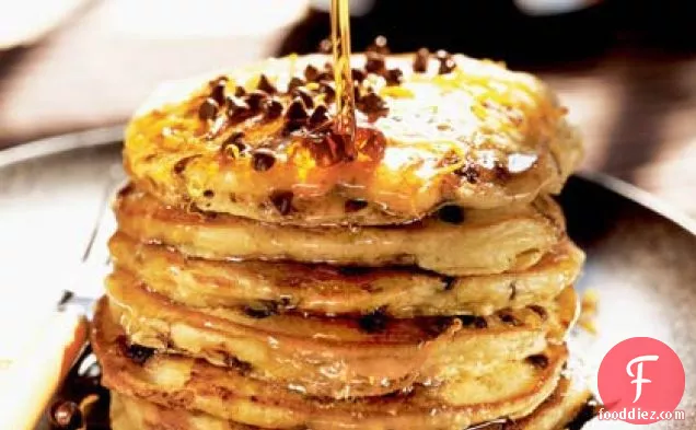 Orange-Chocolate Chip Buttermilk Pancakes