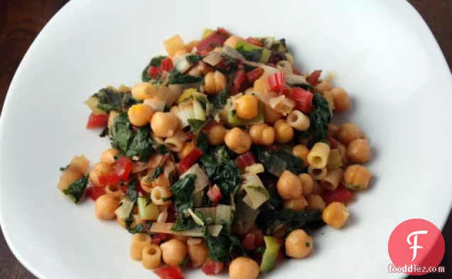 Chickpeas And Chard With Cilantro And Cumin