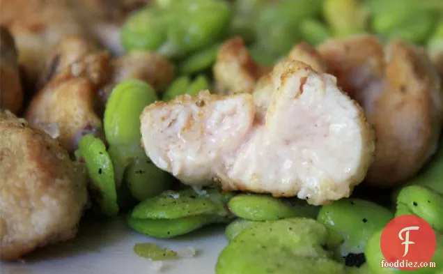 Sauteed Sweetbreads with Fava Beans