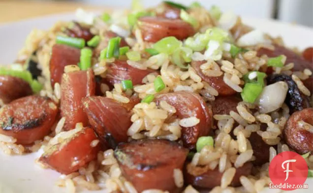 Stir-Fried Rice with Chinese Sausage