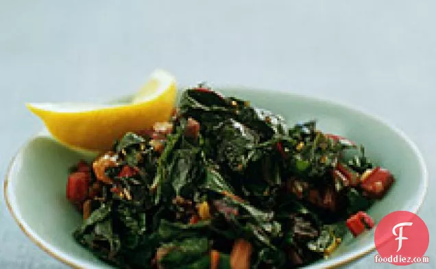 Saute-steamed Swiss Chard
