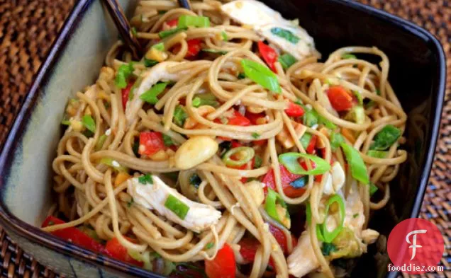 Serious Salads: Asian Chicken Noodle Salad with Ginger-Peanut Dressing