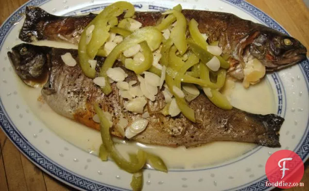 Cook the Book: Stuffed Salmon Trout with Almonds and Yogurt