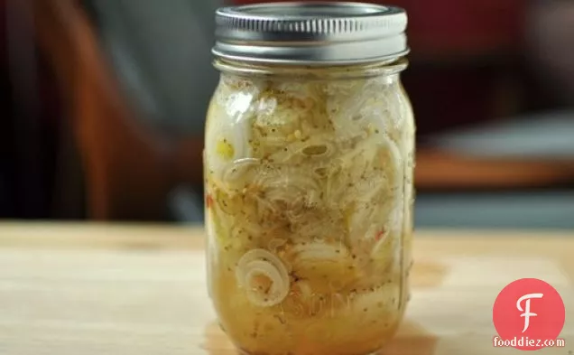Pickled Spring Onions