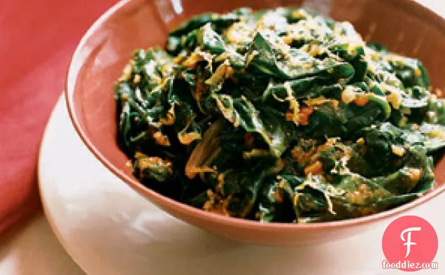Swiss Chard With Indian Lime Pickle