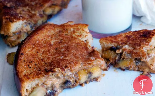 The Elvis Sandwich (Grilled Peanut Butter, Bacon, and Banana)