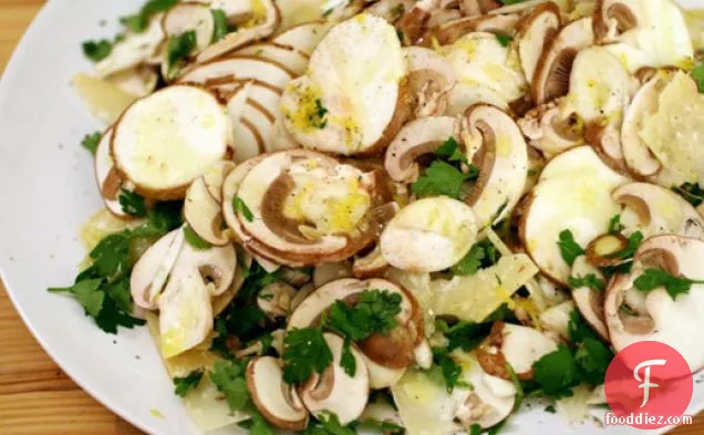 Paris Mushroom Salad with Lemon, Parsley, and Parmesan